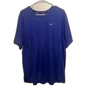 Nike Running Dri-Fit Blue XL Polyester T Shirt
